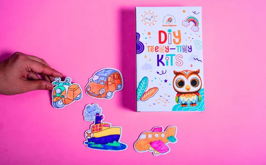 iLearnngrow Teeny Tiny DIY Fridge Magnet Transport